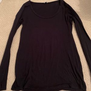 Splendid Black Long Sleeve Tee
